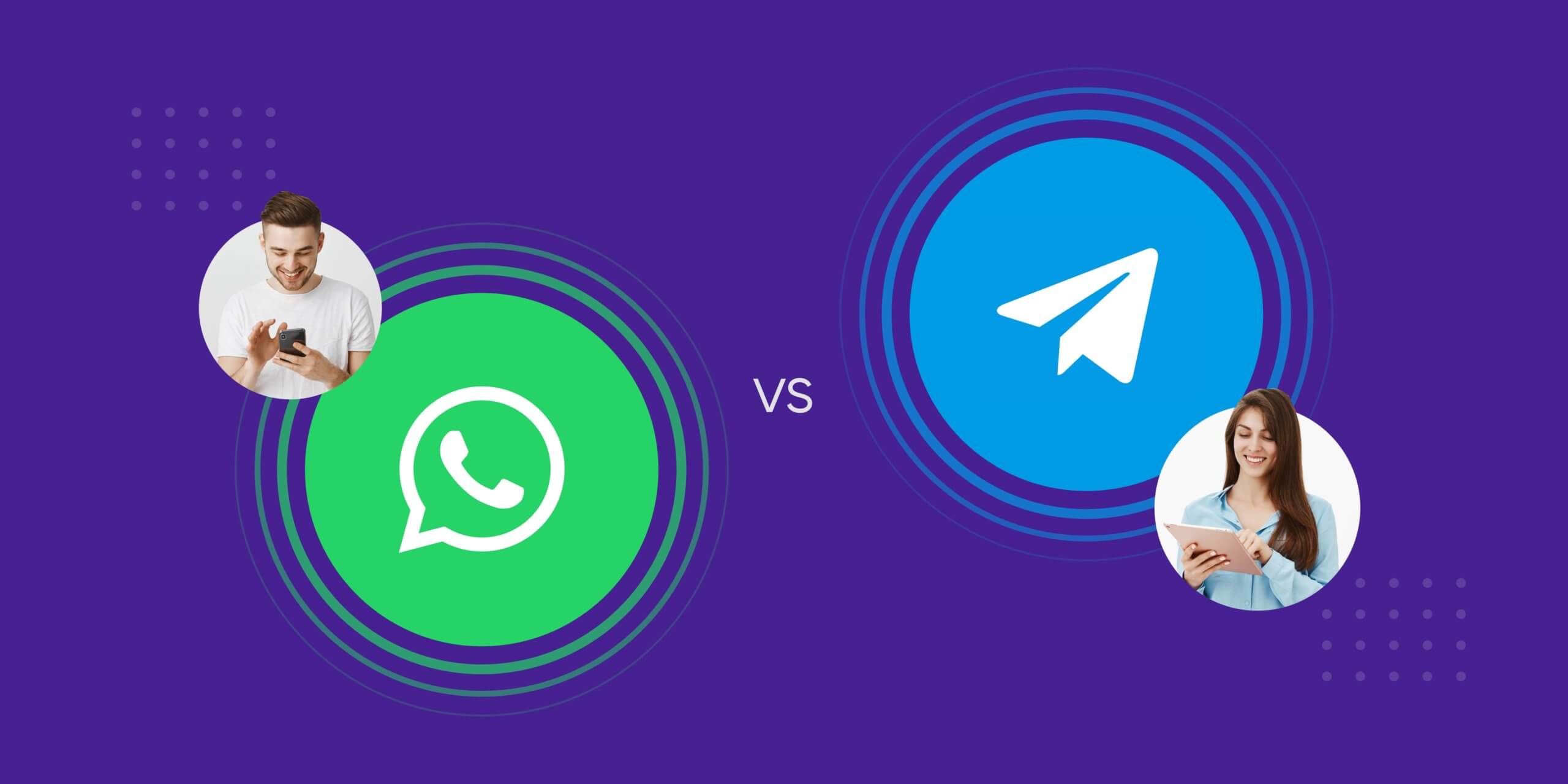 WhatsApp Web and Telegram
